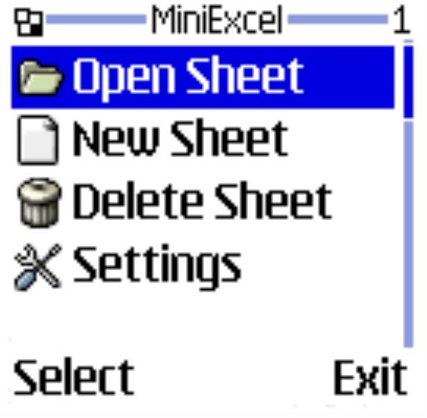 game pic for Mini Excel